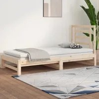 Dormeuse Estraibile 2x(90x190) cm in Legno Massello di Pino cod mxl 48510