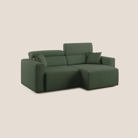 Orwell divano con seduta estraibile in microfibra smacchiabile T11 verde 180 cm