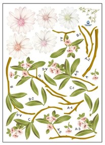 Set di adesivi sulla magnolia in fiore - Ambiance