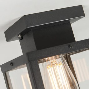 Lampada da soffitto da esterno industriale nera 1 luce - Rotterdam
