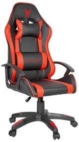 Sedia da gioco VARR Zolder nero/rosso