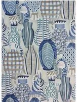 Tapete Collioure von Nina Campbell - Blue/ Beige