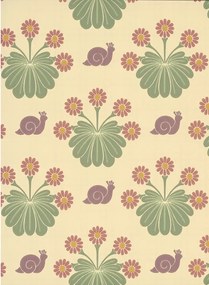 Little Greene Tapete Burges Snail - Travertine