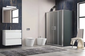 Cabina doccia 90x190 vetro satinato apertura scorrevole | KF6000S - KAMALU