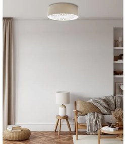 Plafoniera RAYS 2xE27/60W/230V diametro 40 cm beige