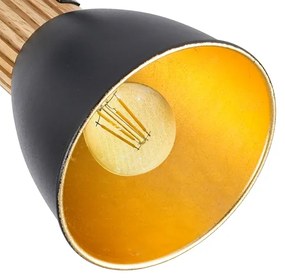 Brilagi - Faretto ODENSE 2xE14/10W/230V legno di hevea/nero