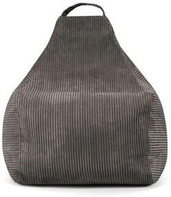 Puof a sacco color menta con rivestimento in velluto a coste Play Amuse – SLOWDOWN