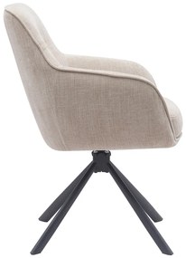 Set di sedie da pranzo color crema in imbottito 2 pz Avola – Unique Furniture