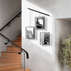 Cornici da parete in metallo nero in set di 3 pezzi 73x82 cm Exhibit - Umbra