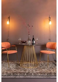 Tavolo da pranzo rotondo con piano in vetro ø 104 cm Floris - White Label