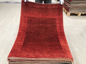 Loribaft Tappeto 90x120 Rosso (Iran) Annodato A Mano