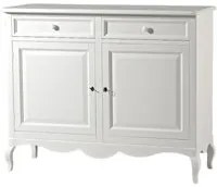 Madia credenza legno shabby 2 porte bianco 145x49x116h