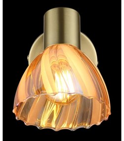 Globo 54315M-1 - Faretto da parete ZACHERY 1xE14/40W/230V oro