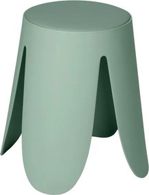 Sgabello per il bagno verde pistacchio con seduta imbottita e piedini antiscivolo Flores