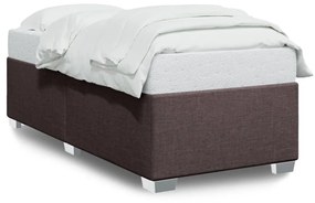 Giroletto Senza Materasso Marrone Scuro 90x200 Cm Tessuto /