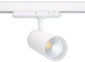 Faro LED 34W per Binario Trifase 38° + 60° Bianco con driver Philips CRI92 Colore Bianco Caldo 2.700K