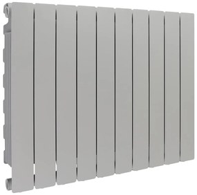 Radiatore acqua calda PRODIGE MODERN in alluminio, 10 elementi, interasse 600 mm, silver