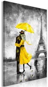 Quadro Paris Fog (1 Part) Vertical Yellow  Colore Giallo, Dimensioni e Misure 60x90