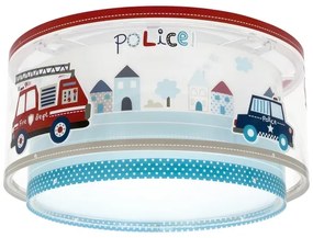 Dalber 60616 - Plafoniera per bambini POLICE 2xE27/60W/230V