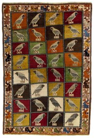 Gabbeh Tappeto 130x190 (Iran) Annodato A Mano