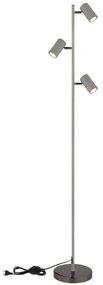 Globo 57911SS - Lampada con piedistallo ROBBY 3xGU10/5W/230V grigio