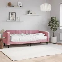 Divano Letto con Materasso Rosa 80x200 cm in Vellutocod mxl 122386