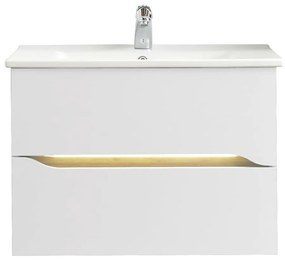 Mobile basso sospeso bianco senza lavello 72x51 cm Set 857 - Pelipal