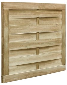 Cancello Da Giardino İn Legno Di Pino Impregnato 100x75cm Verde /