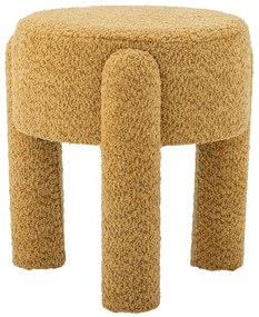 Sgabello giallo ocra imbottito Bruno – Bloomingville