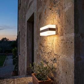 Applique 2xE27 per esterni a Luce Diffusa IP65 Corten - Serie Glow