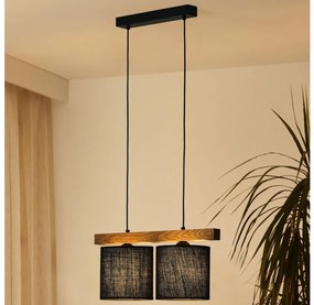 Brilagi - Lampadario a sospensione con filo FOREST 2xE27/15W/230V pino/nero