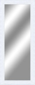 Specchio Teresa rettangolare in legno bianco 58 x 143 cm