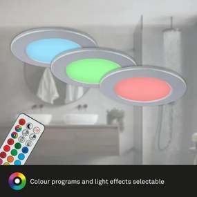 Briloner - SET 3x Lampada LED dimmerabile da bagno LED/4,8W/230V IP65