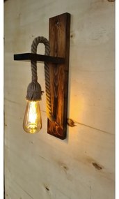 Lampada da parete AHSAP 1xE27/40W/230V Pino/Noce