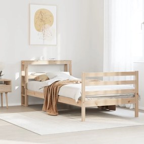 Letto Senza Materasso 75x190 Cm İn Legno Massello Pino /