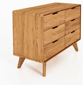 Cassettiera bassa in rovere 90x63 cm Greg - The Beds