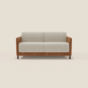 Narciso divano letto desing con materasso H18 cm bicolore con struttura in microfibra smacchiabile e imbottiture in elegante tessuto impermeabile T06