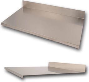 Tagliere Spianatoia per Alimenti Professionale con Alzatina 100x50 AISI 304...