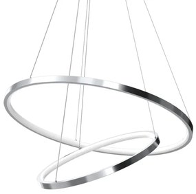 Lampadario LED a sospensione con filo HOOP LED/51W/230V diametro 60 cm 4000K cromo lucido
