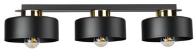 Lampada da soffitto IGNIA 3xE27/60W/230V nero/oro