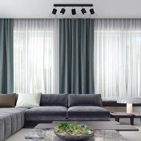 Faretto DANTE 5xGU10/25W/230V nero/cromo lucido