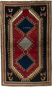Gabbeh Tappeto persiano 120x200 Rosso (Iran) Annodato A Mano