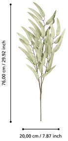 Eglo 428227 - Fiore artificiale KUNMING 76 cm verde