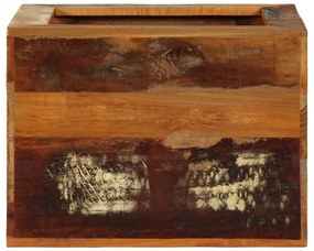 Sgabello in legno massello di recupero 40x30x40 cm