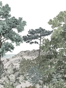 Isidore Leroy Carta da parati panoramica Foret de Bretagne Naturel - Naturel – Bahnen 4/5/6