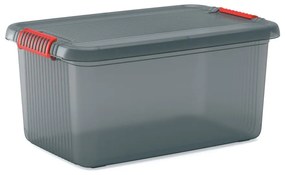 Scatola con coperchio grigia in plastica 59x39x28 cm K Latch Box – KIS