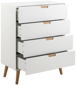 Cassettiera bianca 80x100x40 cm Lowell - Actona