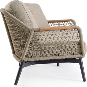 Divano da giardino marrone chiaro in acacia massiccia Eulero – Bizzotto