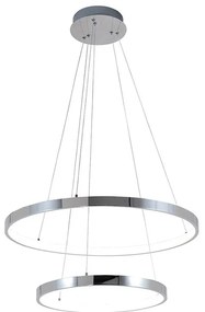 Lampadario LED moderno Joy grigio Ø60cm, luce naturale 2500 lumen, NOVECENTO