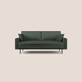 Arthur divano moderno in velluto morbido impermeabile T01 verde 200 cm